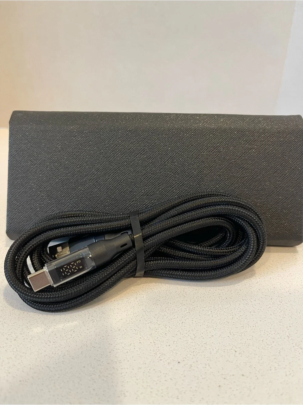 120W USB to Type C Fast Charging Cable - Black with PD Display